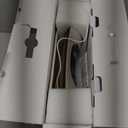 IeBilif Electric Lumbar Traction Device, Back Stretcher for Lower Back, 3 Heating Levels and Vibration Lumbar Traction Massager (White)