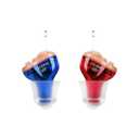 Hearing Aids, Hearing Amplifier, CIC Hearing Amplifiers for Seniors Battery Operated Hearing Aid Mini Sound Enhancer Listening Amplifiers to Assist Hearing(Red&Blue)