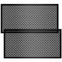 2 Pcs Decorative Aluminum Sheet Union Jack Metal Sheet 12 x 24 Inch Perforated Metal Panels 0.02 Inches Thick Decorative Panels Perforated Mesh Aluminum Sheets for Indoor Outdoor, Black