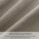 Taupe Pleated Linen Curtains 102 Inches Long for Living Room 2 Panels Set Greyish Beige Flax Pinch Pleat Drapes Back Tab Farmhouse Ceiling Floor 102 Inch Window Curtains Bedroom Burlywood Birch