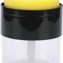 500ml Kitchen 2 in 1 Dispenser, Soap Dispenser with Sponge Holder Soap Liquid Pump Bottle, Saving Cleaning Dispenser (9cmx12cm,Black)
