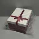 Cholemy Black 5 Pcs Square Gift Boxes for Christmas with Lid and Ribbon Assorted Size Nesting Decorative Box Wrap Boxes for Present Celebration Wedding Birthday Anniversary Party Favor