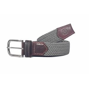 Elastic Woven Braided Belts for Men and Women Stretch Belt for Golf, Casual Wear Golf by Aaron Leather Goods (Graphite, 32)