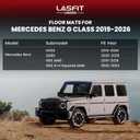 LASFIT Floor Mats & Cargo Mat for Mercedes Benz G Class 2026 2025 2024 2023 2019-2022 G550 / G580 / G63 AMG SUV, All Weather TPE Custom Fit Car Mats for G Class, 1st & 2nd Row Floor Liners & Trunk Mat
