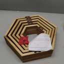 PHOENANCEE Hexagon Floating Shelves,Honeycomb Shelf Set of 5,Octagon Shelves Wall Mounted Hanging Storage Cube Wood for Bathroom Kitchen Bedroom Living Room Office Home