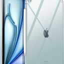 JETech Clear Case for iPad Air 13-Inch M3/M2 (2025/2024), Anti-Yellowing Transparent Shockproof Slim Tablet Back Cover with Hard PC Back and Soft TPU Bumper