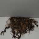 KooKaStyle Short Hair Extensions 6PCS 14 Inch Wavy Curly Hairpieces Synthetic Soft Lace Weft Clip in Hair Extensions-Balayage Dark Brown to Chestnut for Women