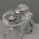 2 Pack 1 Gallon Square Glass Pitcher with Lid and Spout, Borosilicate Glass Carafe for Hot/Cold Drink, Water Pitchers with Handle for Fridge, Extra Large Jug for Iced Tea, Coffee, Juice, Beverage 