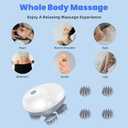 Upgraded Electric Scalp Massager for Men Women, Handheld Cat Dog Pet Head Massager with 4 Massage Heads, 3 Speeds, Waterproof Massager for Soothing Muscles Joints, Hair Growth, Stress Relax