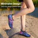 Water Shoes for Womens Mens Barefoot Aqua Yoga Socks for Pool Beach Surf Walking Water Park Boating Sports Water Shoes (7.5-8.5 Women/6-7 Men, Purple)