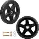 HQPASFY 10 Inch Lawn Mower Wheels 2 Pack 10" Push Lawn Mower Wheels with Bolts & Nuts kits Fits Garden Trucks Garden Carts Generator Hand Trucks Lawn Tractors (10"1.75")