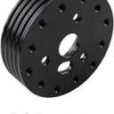 Grant Steering Wheel Hub Adapter Spacer Kit - 6 Hole to 3 Hole Conversion (Black, 1 Inch)