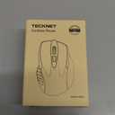 TECKNET Wireless Mouse, 2.4G Ergonomic Optical Mouse, Computer Mouse for Laptop, PC, Computer, Chromebook, Notebook, 6 Buttons, 24 Months Battery Life, 2600 DPI, 5 Adjustment Levels, Gradient Lavender