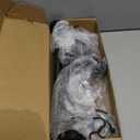 Adjustable Over-The-Door Garland Hanger, Heavy Duty Wreath Hanger for Front Door, No Nails or Screws Damage-Free, Fits Standard Door Frame Depths 34-42 Inch, Black