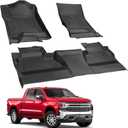 Truck Floor Mat for Silverado Sierra 1500 2500HD 3500HD 2014-2018 Crew Cab