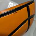 Reallnaive 1 Pcs Basketball Shaped Snack Bowl Basketball Serving Tray Reusable Charcuterie Bowl Resin Appetizer Serving Dish for Candy Chip Popcorn Sport Birthday Party Decoration Tailgate Dinner, 7.87 x 5.91 x 3.54 inches