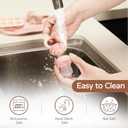 2 Pack Silicone Baby Fruit Feeder with Mini Freezer Tray, Breastmilk Popsicle Molds for Baby Teething Relief, Fresh Food Feeder for Safe Infant Self Feeding, Extra Food Pouches - Pink