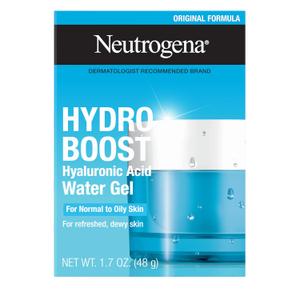 Neutrogena Hydro Boost Water Gel, 24 Hr Hydration for Normal/Oily Skin, Signature Fragrance, Face Moisturizer with Hyaluronic Acid, Skin Care for Juicy, Deeply Hydrated Skin, 1.7 oz