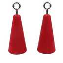 Atomik Climbing Holds Set of 2 Hanging Cones in Red for Beginners, Perfect for Entry-Level Pinch and Strength Training 4 total