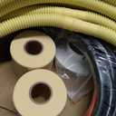 25ft Length Mini Split Line Set,1/4" 5/8" OD Copper Pipes Tubing and 3/8 White PE Thickened Insulated Coil with Flared Nuts for Mini Split Air Conditioner HVAC or Heat Pump System. (25Ft(1/4+5/8))