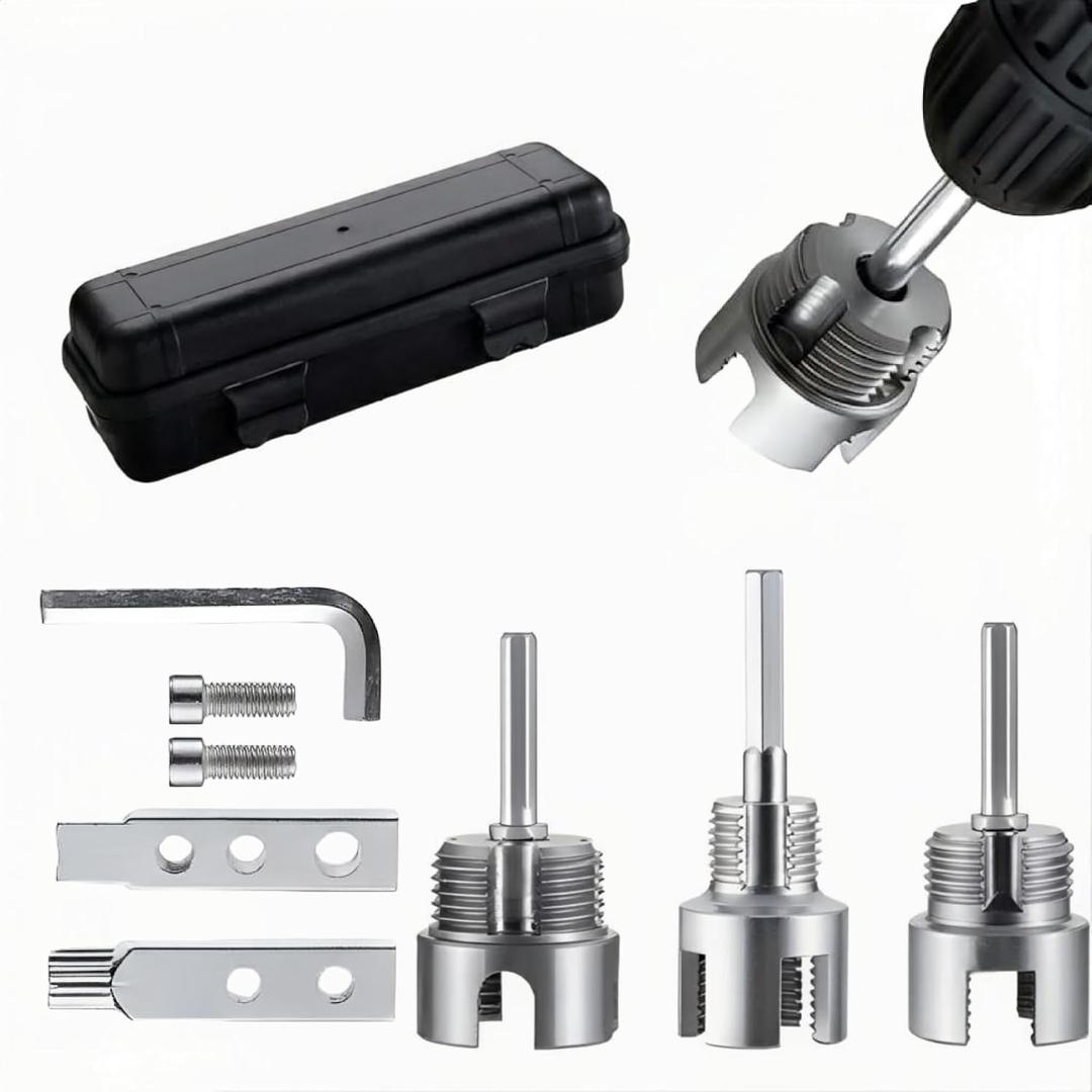 2 x 5pcs PVC Pipe Threader Kit with Broken Bolt Extractor Set