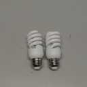 CFL Light Bulbs E26 Base, T2 Spiral 13Watt (60Watt Equivalent) Soft White 2700K 900lm Compact Light Bulbs, UL Approved, 120v 60Hz, Self Ballasted CFL Bulbs, Pack of 2
