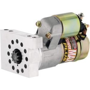 Powermaster Starter, PowerMAX Plus, 6.1:1 Gear Reduction, Natural, 153/168 Tooth Flywheel, Straight Bolt, Chevy V8, Each, 120 Amps