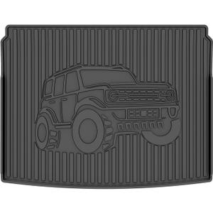 AOMSAZTO Cargo Liner Custom Fit for Ford Bronco Sport 2025 2024 2023 2022 2021- All Weather Protection Automotive Trunk Floor Mat - Waterproof Cargo Mat for Bronco Sport