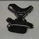 Rabbitgoo Dog Harness No Pull with 2 Leash Clips, Adjustable Soft Padded, Reflective Oxford No Choke Pet Vest with Easy Control Handle for Medium Sized Dogs, Black, M