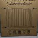 Cumbor 29.7-57" Extra Wide Baby Gate for Stairs, Mom's Choice Awards Winner-Dog Gate for Doorways, Pressure Mounted Walk Through Safety Child Gate for Kids Toddler, Tall Pet Puppy Fence Gate, White