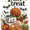 Halloween Diamond Painting Kits for Adults Beginners,Pumpkin 5D DIY Diamond Art Kit Trick or Treat Full Round Drill Diamond Dot Gem Art for Adults,Paint with Diamonds Pictures Adult Crafts Diamond Kit