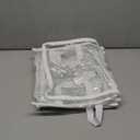 Windyun 6 Pcs Clear Zippered Organizers 12''x12''x12'' Moving Bags with Reinforced Handles Heavy Duty Storage Cube Tote Storage Bags Bins for Clothes Moving Supplies Linens Shoes Closet Organizer