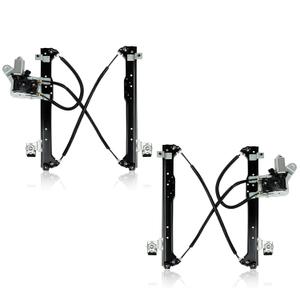 Pair Rear Driver & Passenger Power Window Regulator w/Motor Compatible for Chevy Silverado Tahoe Suburban Avalanche Cadillac Escalade GMC Yukon Sierra 2000-2007 Left & Right Side (Set of 2)