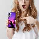 SM Cases Compatible with Samsung Galaxy S21 Plus 5G Case - Wolf 3D Printed Design Phone Back Hard Plastic Cover Case for Samsung Galaxy S21 Plus.