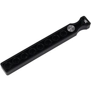 Yibuy Bass Drum Head Port Punch Tool Adjustable 2-10" Hole 139x17x12mm Black