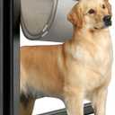 Extra Large Dog Door, XL Dog Door with 2 Self-Closing Insulated Flaps for Extreme Weather, Heavy Duty Aluminum XXL Dogs Doors for Pets Up to 230LBS, for Interior & Exterior Doors, X-Large, Black