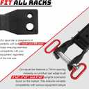 Belt Squat Attachment, 1100 lbs Weight Capacity, Fit All Racks-Universal Belt Squat System, Adjustable Length, No Assembly Required - Best Choice for Squat, Belt Included