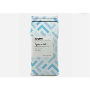 Solimo Epsom Salt Magnesium Sulfate Soaking Aid 8lb Bags, Pack of 3