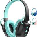 Kids Bluetooth 6.0 Safety Earmuff for Kids, 29dB SNR Noise Cancelling Headphones with 94dB Lock Noise Reduction, 80H Playtime, Hearing Protection for Autism, Travel, Monster Jam, Black