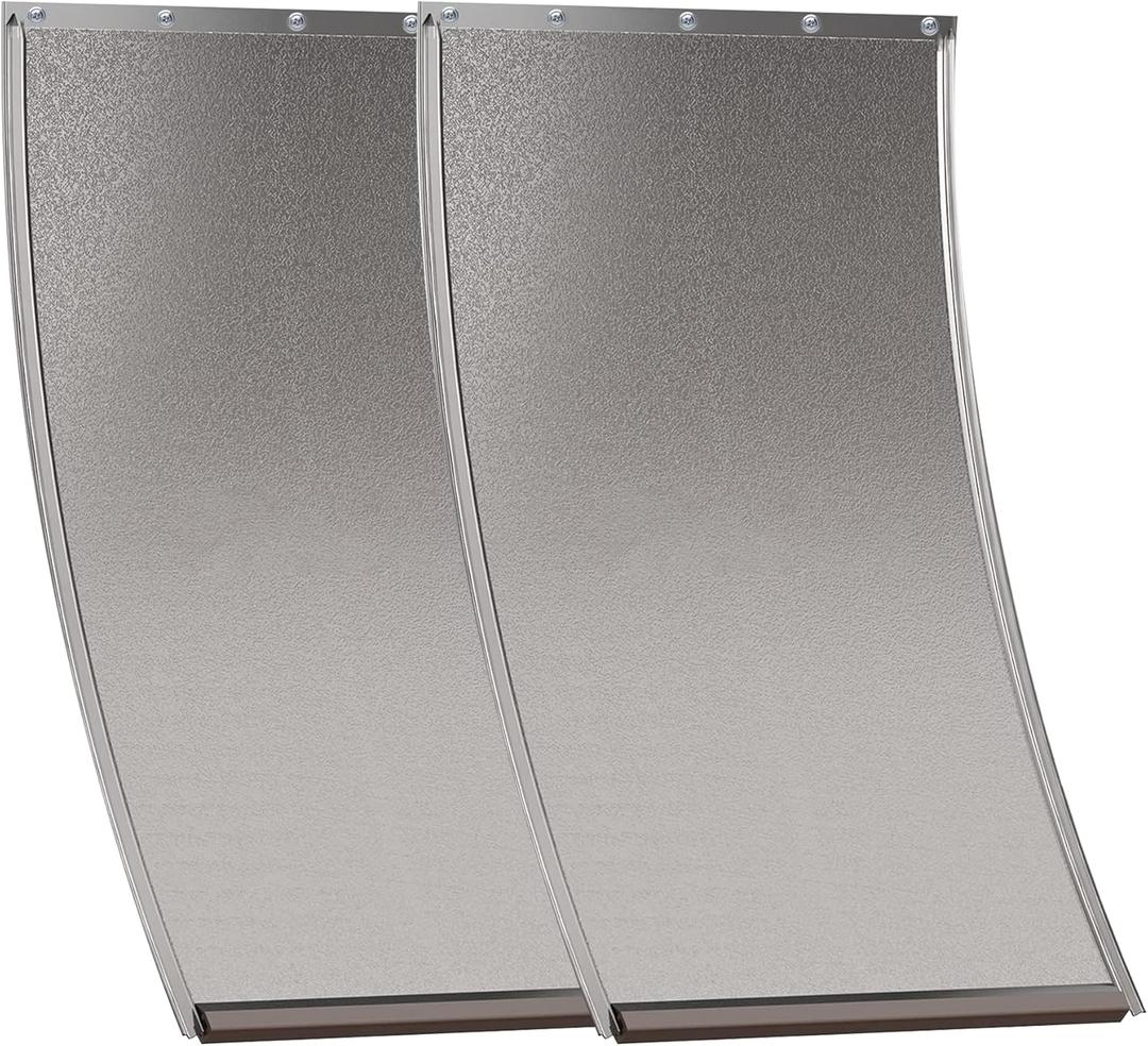 2 Pack Large Dog Door Replacement Flaps with Screws, Compatible with PetSafe Freedom Doggie Doors PAC11-11039,Pet Door Replacement Flap Measures 10 1/8" X 16 7/8", Flexible, Durable, BPA-Free