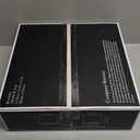 GO&SO Black and Gold Trim Drum Lamp shades Set of 2,Medium Lamp shade 13" Top13" Bottom10" High(Spider) Modern Lampshades for Table&Bedside lamp Replacement Lampshade in Hand Crafted,Easy Assembly