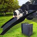 Dog Ramp for Car, Pet Ramp with Removable Non-Slip Pads for Large Small Medium Dog Cat, 60''x16'' Folding Pet Ramp to Get on Truck SUV Van Up to 150LBS, Car Ramp for Pets Outdoor Indoor (61in*15.7in)