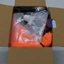 6Ft Halloween Inflatable Decorations Pumpkins Patch Lanterns with Black Cat with Build-in LEDs Blow Up Inflatables for Outdoor Decoration Balcony Home Lawn Patio (orange)