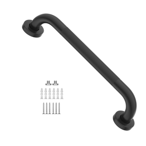 16 Inch Anti Slip Shower Grab Bar Oil Rubbed Black, Munzong Bathroom Grab Bar, Knurled Bathroom Balance Bar,Safety Hand Rail Support Handicap Elderly Injury Senior Assist Bath Handle