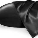 Bedsure Satin Pillowcase for Hair and Skin Queen - Black Silky Pillowcase 2 Pack with Envelope Closure, Similar to Silk Pillow Cases, Gifts for Women Men, 20x30 Inches