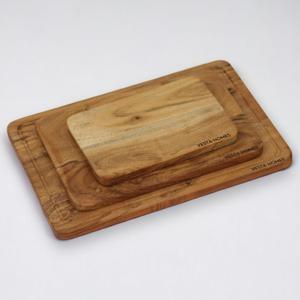 Vesta Homes Cutting Boards for Kitchen, Large Wood Chopping Board Set of 3 | Acacia Charcuterie Board | Wooden Trays for Meat, Serving Board for Fruit, Vegetables and Cheese | (15x10, 12x8, 9x6 inch)