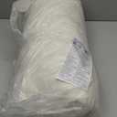 Premium Crushed Sponge Yoga Bolster Pillow for Yin Yoga, Restorative & Meditation - Rectangular Cushion (27inch*10.6inch, Cream White)