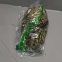 heipeiwa Women's Shiny Pleated Wide Leg Pants Party Nightout High Waist Trouser Folded Lightweight Outfit Clubwear (Large, Gold)