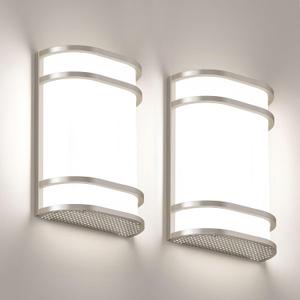 Led Wall Lights Indoor- 2 Pack Modern Wall Sconce Lighting 3000K/4500K/6000K Adjustable Led Wall Lamps for Hallway, Staircase, Corridor, Bedroom, Living Room, Kitchen