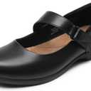 DREAM PAIRS Womens Ballet Mary Jane Flats, Comfortable Business Office Dress Shoes for Women Dressy and Work with Ankle Strap (9, Black)